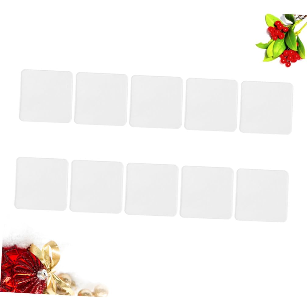 Angoily 10 Set Nastro Adesivo Biadesivo Riutilizzabile Per Bagno Cucina E Auto Adesivo Traccia Facile Usare 20 Pezzi*10