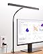 ONLYWIN Schreibtischlampe LED Dimmbar, Schreibtischlampe Klemmbar für Homeoffice, Augenschutz Schwanenhals Tageslichtlampe Schreibtisch mit 45° Streuwinkel, Monitor Lampe Büro Tischlampe Schwarz