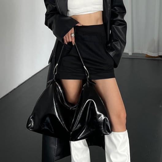 Burgundy Purse Large Tote Bags for Women Hobo Bag Vegan Leather Tote Bag Aesthetics Bag - Image 2