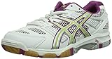 Asics Damen Gel-Tactic Volleyballschuhe, Weiß (White/Fuchsia/Lightning 0136), 41 EU