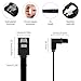XANHAM 6-Pack 18 Inch SATA Cable, SATA III Cable 6Gbps 90 Degree Righe Angle to 180 Degree for SATA HDD, SSD, CD Driver, CD Writer, Black