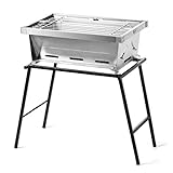 【Für viele Gelegenheiten geeignet】: Tragbares und leichtes Klappbeindesign für einfaches Tragen und Aufbewahren. Perfekt für Camping, Rucksackreisen, Picknicks, Heckklappenpartys, Camping, Anhänger, Parks und Grillen auf kleinem Raum.