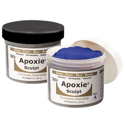 Aves Apoxie Sculpt - 2 Part Modeling Compound (A & B) - 1 Pound, Apoxie Sculpt for Sculpting, Modeling, Filling, Repairing, Simple to Use and Durable Self-Hardening Modeling Compound - Blue