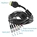 MEIRIYFA PS2 PS3 Component AV Cable Audio Video HDTV Cord with 4 BNC RGB RGBS Connectors for PS2/PS3 Console, CRT Monitor