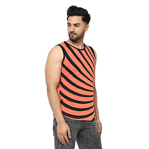 Image of RIGO Men's Geometric Slim Fit Vest (SD02201040 Pink