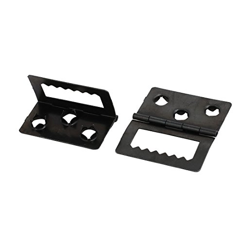 Image of uxcell 32mmx20mmx5mm Photo Picture Frame Back Hinge Backplane Buckle Black 20pcs