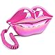 Tonysa WX-3016 Lippentelefon, Galvanisieren Rose Red Einzigartige Lippenform Home Phone Flocking Retro Support Nummer Aufbewahrungsschalter Telefon Dekoration für Home Hotel
