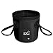 Cubo Plegable Silicona Cubo Plegable Pesca Cubo Plegable Cubo Plegable Camping Cubo Plegable Silicona Cubo De Playa para Acampar Senderismo Pesca Viajes (Negro, 12L)