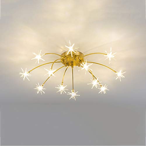 Plafonnier lustre feu d'artifice moderne et suspension grand salon chic
