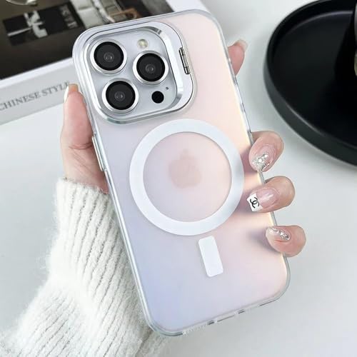Coque magnétique iPhone 14 anti-rayure blanche réglant le problème de protection objectif