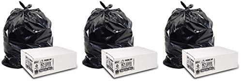 Heavy Duty 33 Gal Trash Bags, 100 Ct., 2 MIL, Black