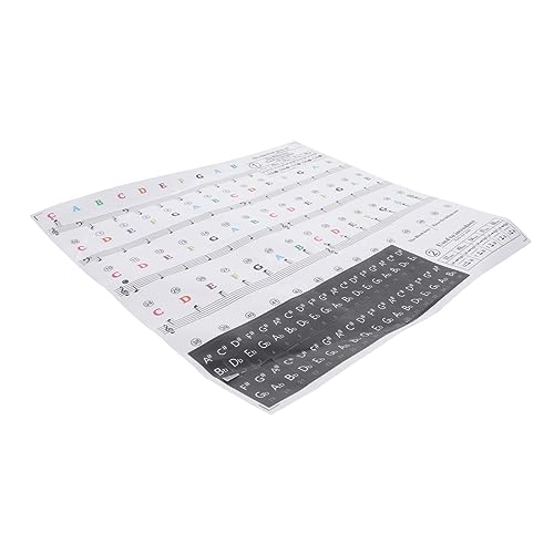 ERINGOGO Piano Keyboard Note Stickers Removable Piano Letter Stickers for Keys Electronic Keyboard Decal Stickers for Piano Beginners