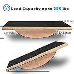 Balance Board Wooden Wobble Board for Adults Anti-Slip Board for Physical Therapy & Core Strength, Ideal Balance Board for Standing Desk with Ankle Support - Image 3