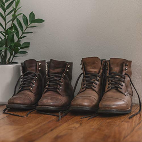 Cobbler'S Choice Co. Finest Quality BRNLCS52 Premium Flat Waxed Cotton Boot Laces thumb #3