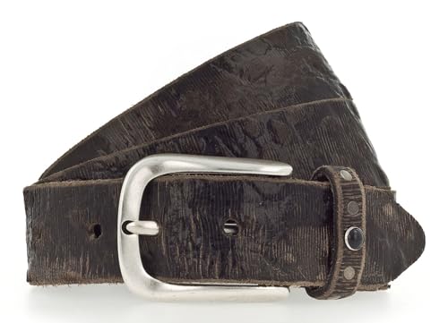 Ceinture b.belt Lisa cuir anthracite 35mm et boucle argent