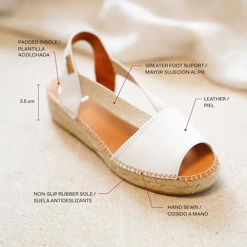 Image of Toni Pons - ETNA - Flat leather sandal with elastics