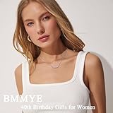 BMMYE 40th Birthday Gifts for Women, 925 Sterling Silver Necklace for Women with Card Adjustable Silver Cubic zirconia Necklace Birthday Gifts for women Jewellery for Mum Grandma - Image 7
