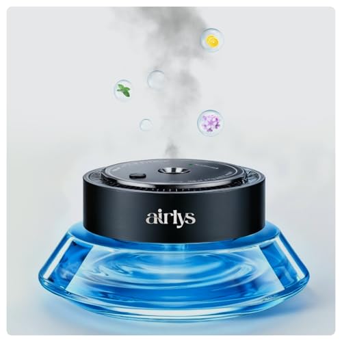 Image of Prism Smart Car Aroma Diffuser - AI Ultrasonic Waterless Essential Oil Diffuser with Nano Atomization | LED Ambience, and Odor Removal Including 50ml Refiel | Pack of 1
