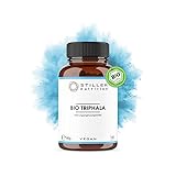 Bio TRIPHALA Kapseln 500mg - 180 vegane Kapseln - Hochdosiert - Naturrein - Ayurveda Nahrungsergänzung - Bio-Qualität - Kontrolliert in Deutschland
