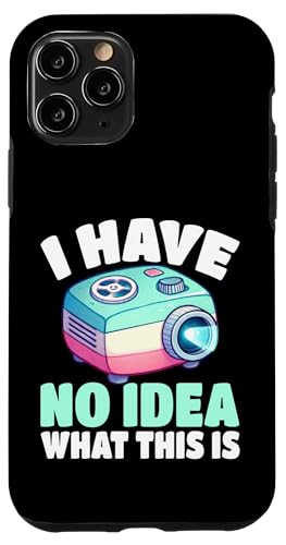 I Have No Idea This Is What Is 70s 80s レトロ スライドプロジェクター スマホケース iPhone 11 Pro 用