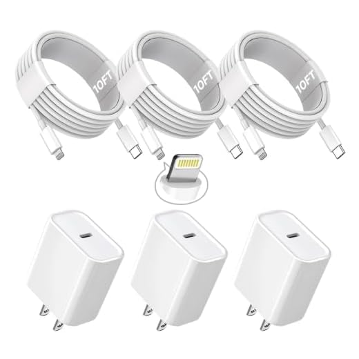 3Pack Extra Long 10FT iPhone Fast Charger,iPhone Charger Fast Charging Quick 10Foot USB C to Lightning Cable Cord Type C Fast Charging Block Wall Charger for iPhone 14/14 Pro/13/12 Mini/11/XS/X/iPad