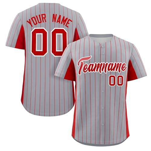 Custom Pinstripe Baseball Jersey for Men Women Youth Personalized 90s Hip Hop Shirts Stitched Name Number Logo miniatura 1