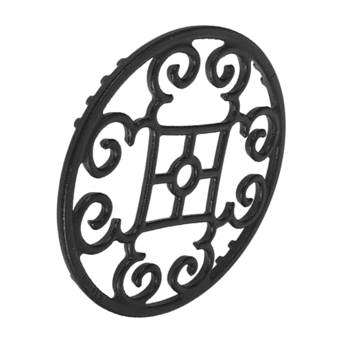 Cabilock Support à Casseroles Rond En Fonte Résistante Anneau De Wok Pour Cuisinière à Gaz Stable Et Solide Usage Camping Cuisine Accessoire Cuisson Extérieur Et Intérieur