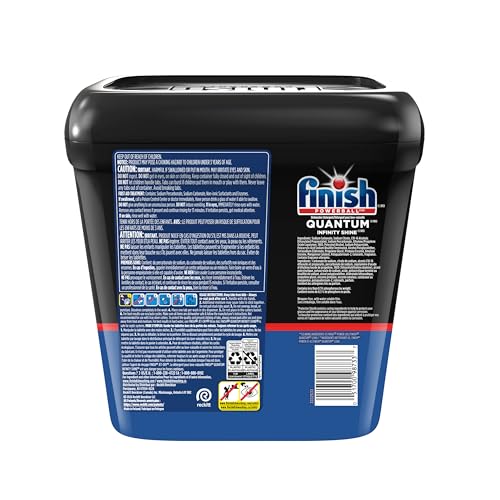 Finish Quantum Infinity Shine Dishwasher Pods, No Pre-Rinse Dishwasher Detergent Soap Removes 24HR Dried-On Stain and Grease, Leaving a Virtually Spotless Shine, 70 Count - image 9