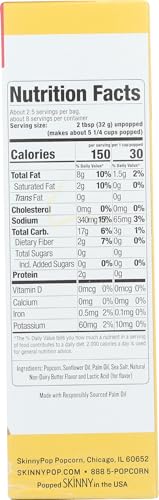 Image of SkinnyPop Butter Popcorn, 2.8 Oz, 3 Ct