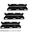 Vicool hyJ124A 3-pack BBQ Barbeque Barbecue Replacement Gas Grill Porcelain Steel Heat Plate Shield Tent Diffuser Deflector for Charmglow, Costco Kirkland, Nexgrill, Sterling Forge, Lowes Model Grills