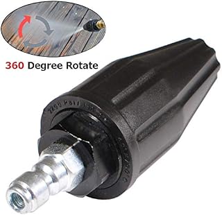 YAMATIC Pressure Washer Turbo Nozzle 360° Rotating Turbo Nozzle 3.0GPM with 1/4 inch