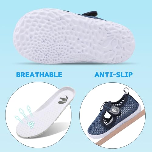 Image of FEETCITY Baby Boys Girls Water Sport Shoes Barefoot Kids Aqua Socks Quick-Dry Beach Swim Pool Shoes