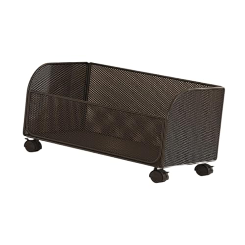Llazsybz Rolling Cart with Wheels Bookshelf Under Desk Mobile Organizer for Office Kids Room, Single Layer