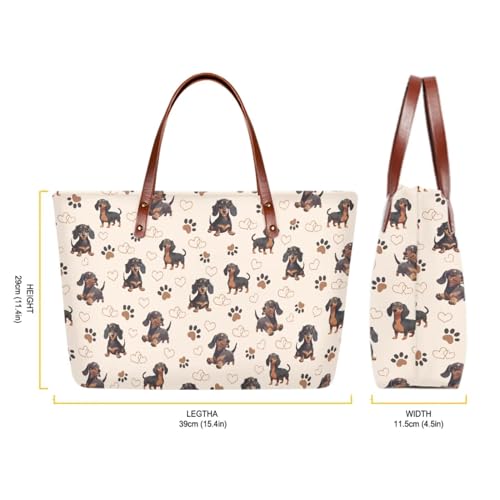 Image of Top Handle Purse for Women, Large Tote Handbag With PU Wallet Set, Gift for Mom