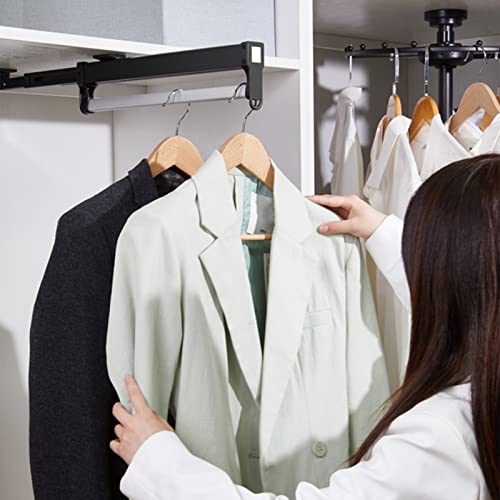 Tringle à vêtements extensible pour optimiser et ranger une armoire étroite
