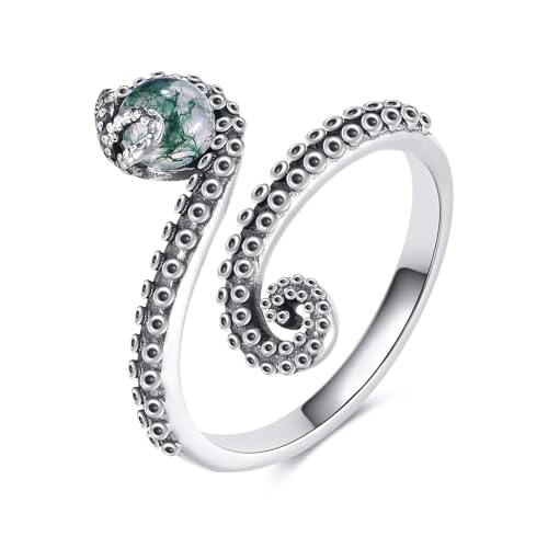 Bague ajustable argent 925 anti-allergie chat et colibri sans erreur taille