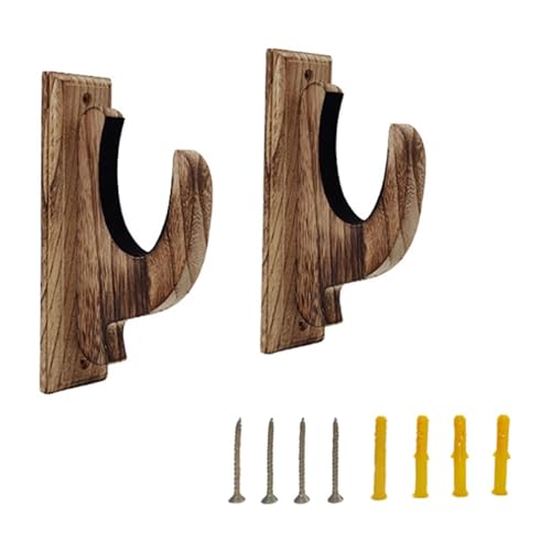 YDora Solid Wood Wall Mounted Gun Storage Rack, Rifle and Shotgun Display Bracket, Sword and Bow Holder