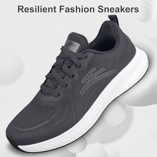 Image of Breathable Running Shoes for Men, Non Slip Mens Walking Shoes, Lightweight Comfort Fashion Casual Sneakers for Men Work, Gym, Jogging, Athletic and Sports