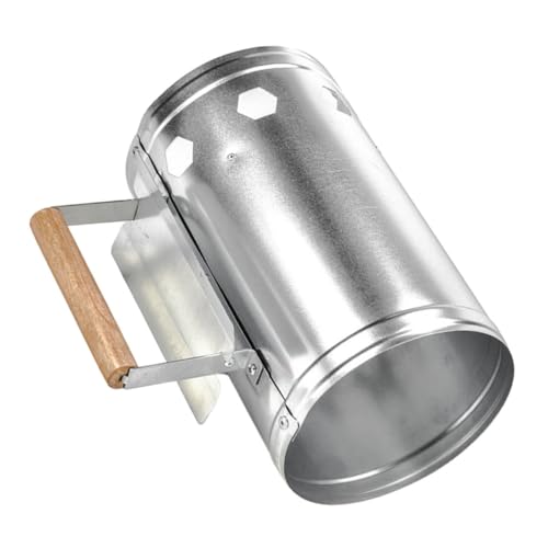 UPKOCH Cubo De De para Barbacoa Herramienta para Cocinar Al Aire Hecho Madera Facilita El Encendido