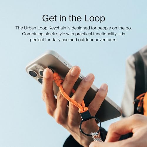 Image of orbitkey Urban Loop Keychain - Paracord Wrist Lanyard with Stainless Steel Quick-Release Lock
