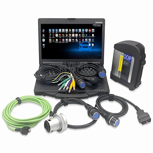 MB Star Diagnostic Tool C4 Plus DOIP Function Diagnostic Tool 2025 Xentry+DAS+EPC Software for MB Car Scanner with Laptop (for Car C4+Laptop+2025 Xentry+DAS+EPC)