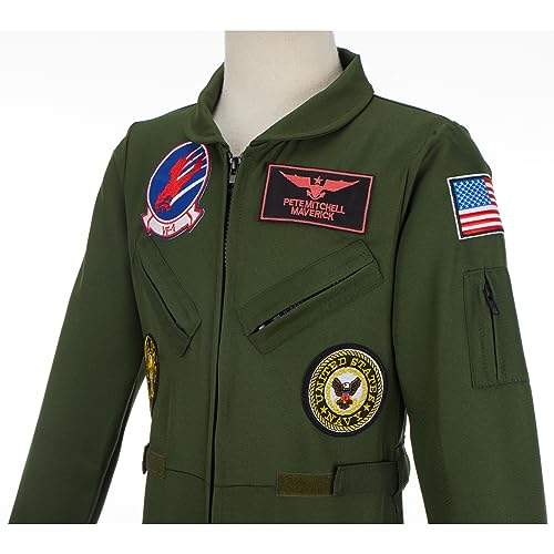 Disfraz de Piloto de Combate para Niños Talla XL miniatura 7