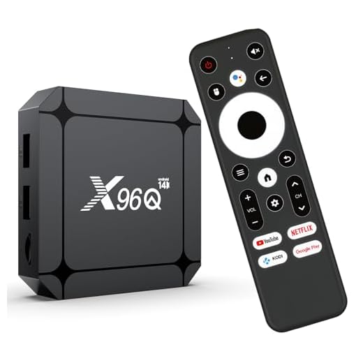 LEFFOT Android 14 TV Box 2025, X96QLite 4K Ultra HD TV Streaming Device, 2GB RAM + 16GB ROM, Smart TV Box con HDR10, Controllo Vocale, 2.4G & 5G WiFi 6, Ethernet 100M, BT 5.0, RK3518 Quad-Core A53