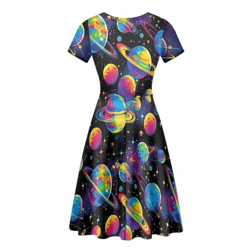 Image of Forchrinse Native Aztec Style Black White Geometric Women's Midi Dress Casual Long Dress Round Neck Swing Dress