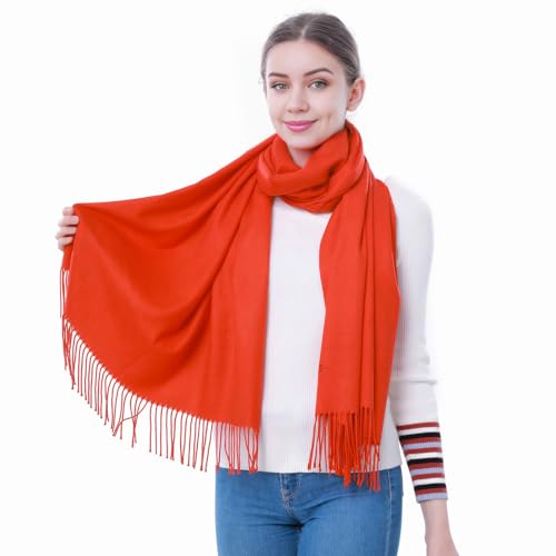 Image of Pashmina Scarf and Shawl - Soft Women Pashminas Wrap for Wedding Evening Party dresses