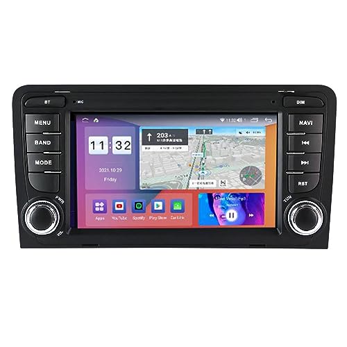 Radio para Audi A3 2003-2012 con navegador GPS Android 12 y pantalla multimedia de 9'' 2