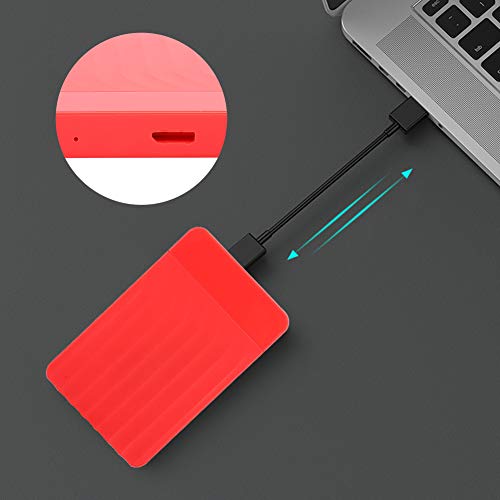 Carcasa para disco duro externo 2.5 pulgadas USB 3.0 roja miniatura 5