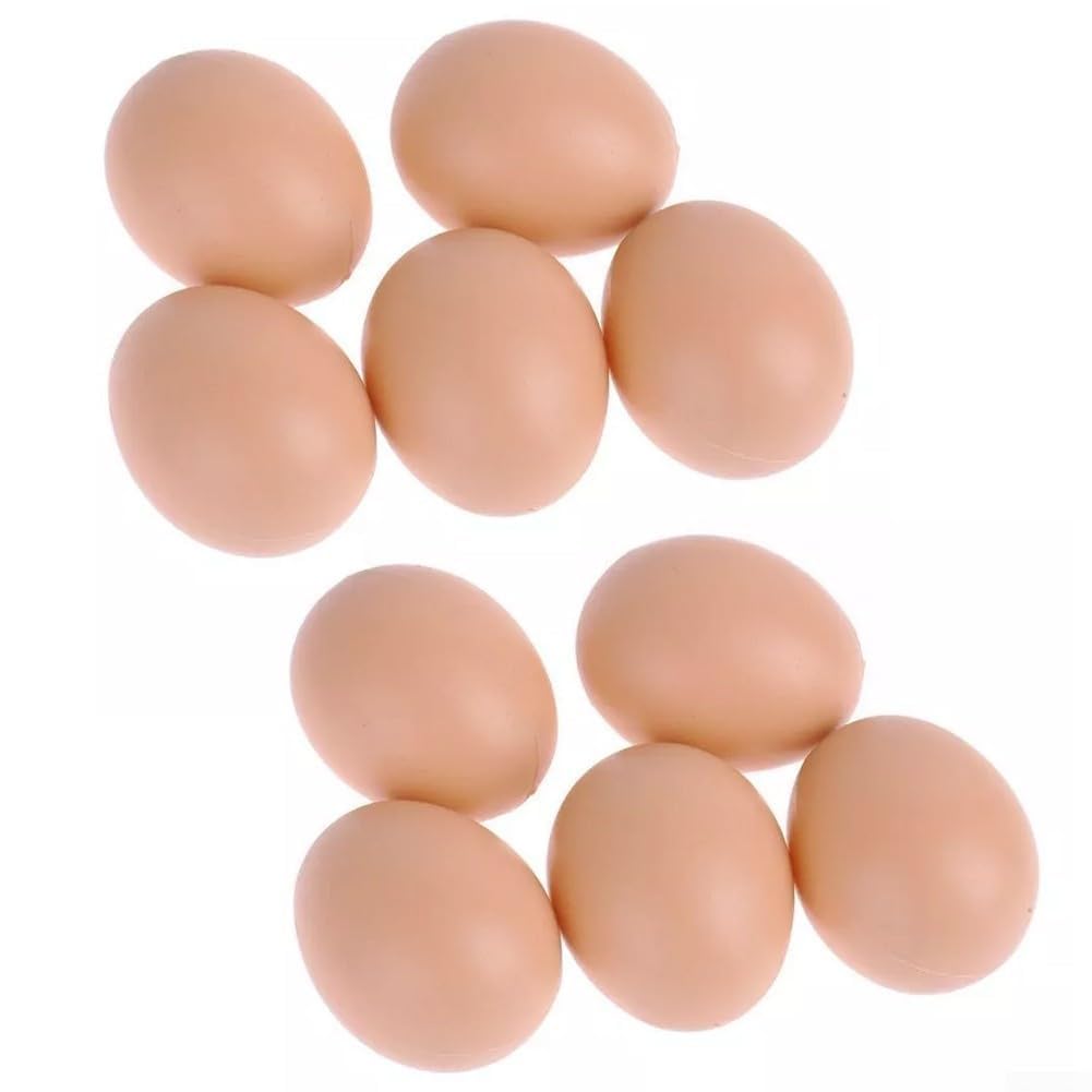BEYOEE Easter Decoration Made for Easy with This Set of 10 Faux Chicken Eggs