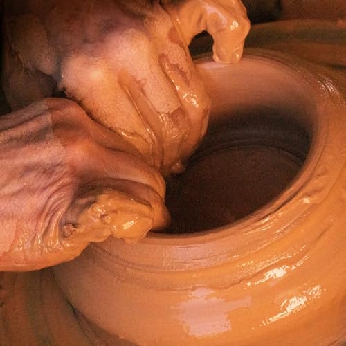 Image of Deouss 20 lbs Low Fire Pottery Clay - Terra Cotta, Cone 06. Earthware Potters Throwing Clay.Ideal for Wheel Throwing,Hand Building,Firing and More,Pottery Clay for Sculpting,Beginners and Advance