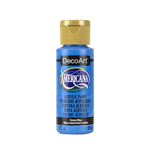 Image of DecoArt Americana Acrylic Paint, 2-Ounce, Ocean Blue